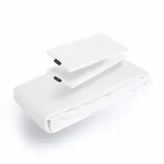 HYPNOS - Funda Plumón - 1 Plaza - 100% Bambú Orgánico - Blanco -