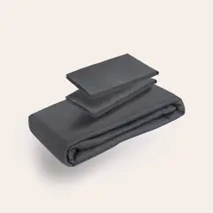 HYPNOS - Funda Plumón - 2 Plazas - 100% Bambú Orgánico - Gris Oscuro -