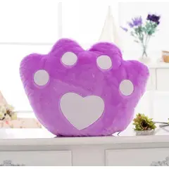 GENERICO - Cojin forma de huella Luminoso color morado