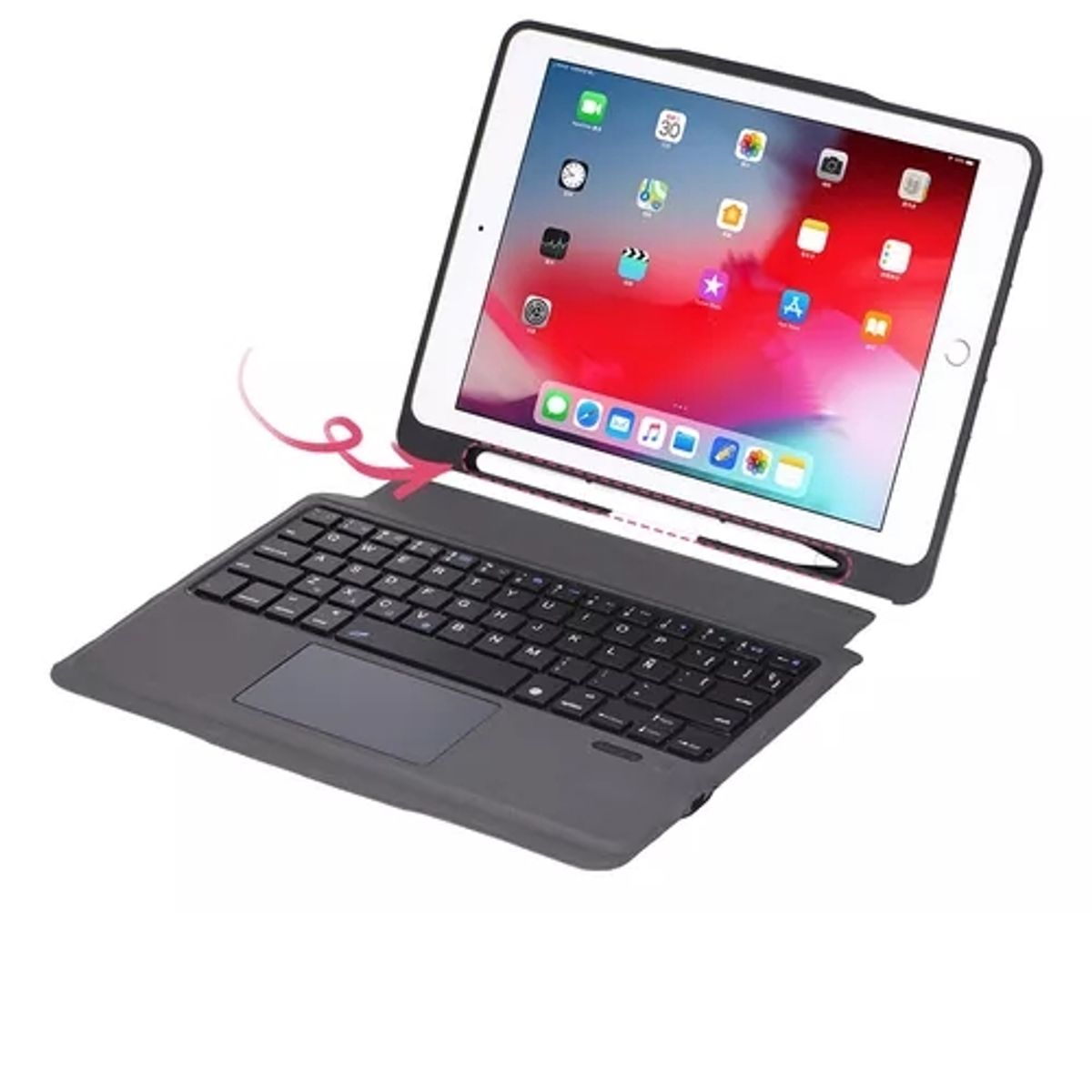 GENERICO - Funda Teclado Con Trackpad » Para iPad 9.7 10.2 10.5 11 12.9
