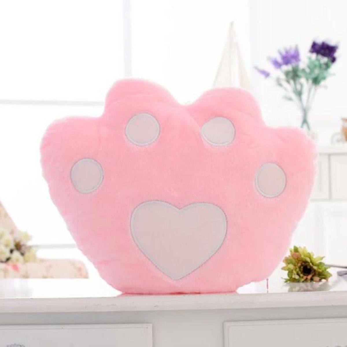 GENERICO - Cojin Led de huella Luminoso color rosa