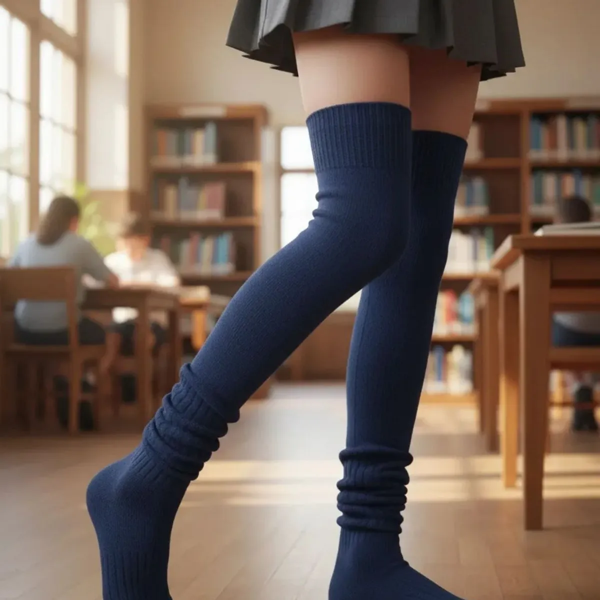 LOOK SHOP - Pack 3 Pares Bucaneras Escolares. Calceta Larga Colores.