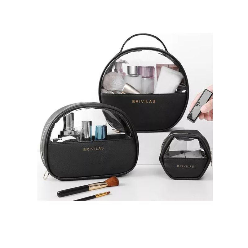 GENERICO - Set 3 Cosmetiquero Elegante Neceser Organizador De Belleza