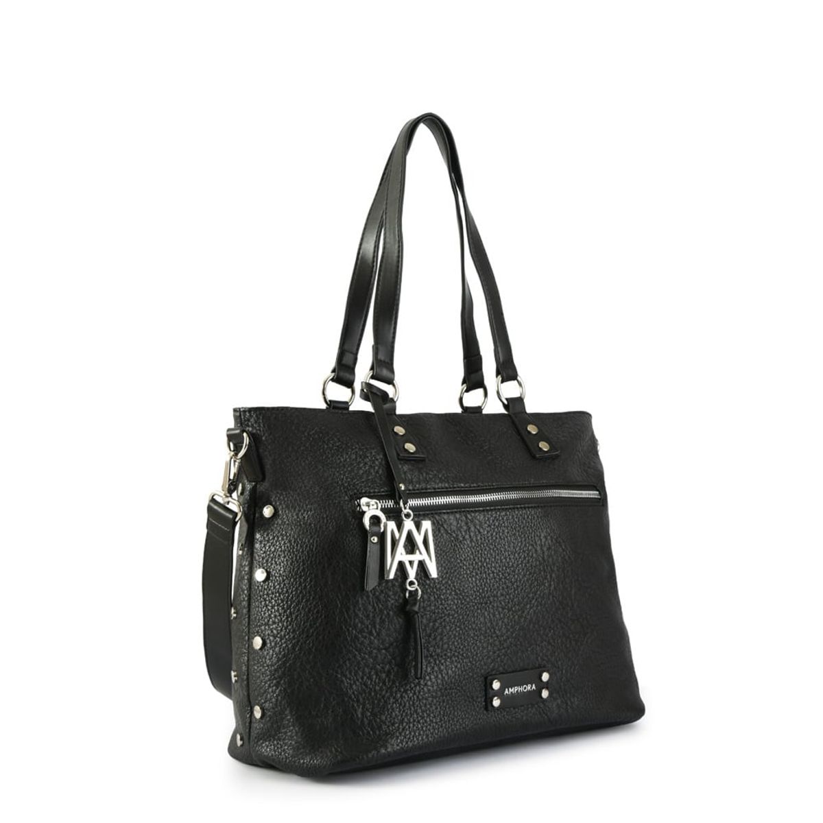 AMPHORA - Cartera tote porta notebook donatela grande negro