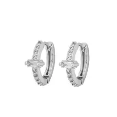 HADARA JOYAS - ARGOLLAS MARIE BAÑADAS EN ORO BLANCO