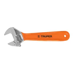 TRUPER - Llave Ajustable 6 Pulgadas Mango Pvc Francesa