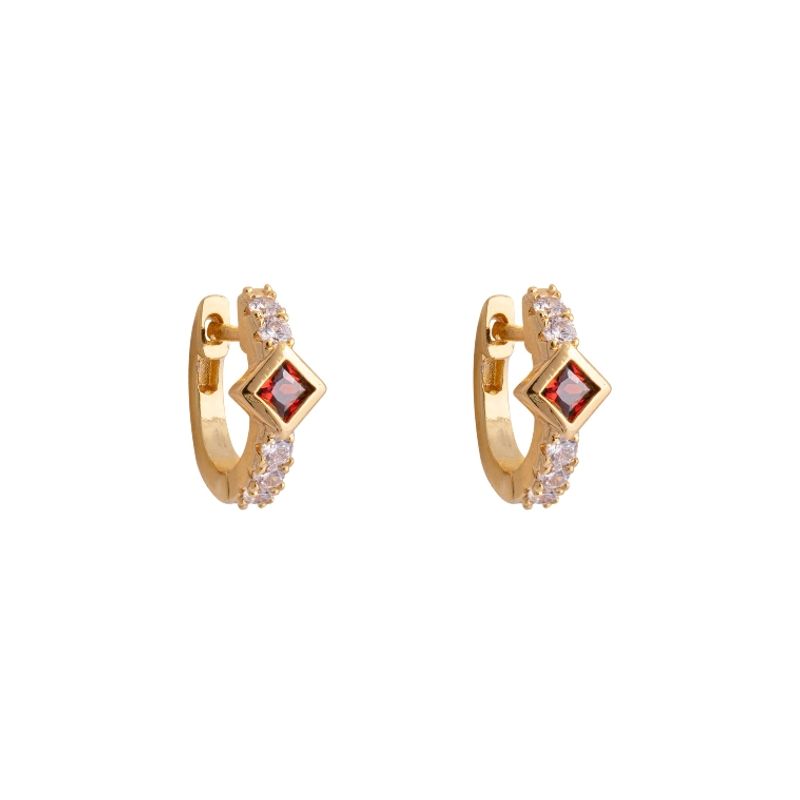 HADARA JOYAS - ARGOLLAS MADELEINE BAÑADAS EN ORO