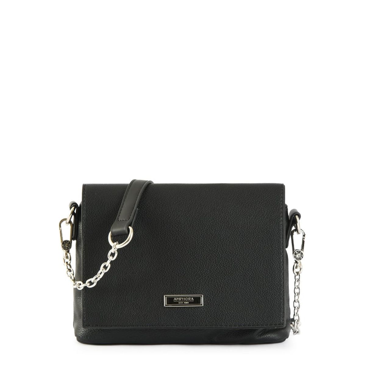 AMPHORA - Cartera bandolera pequeña paris negro