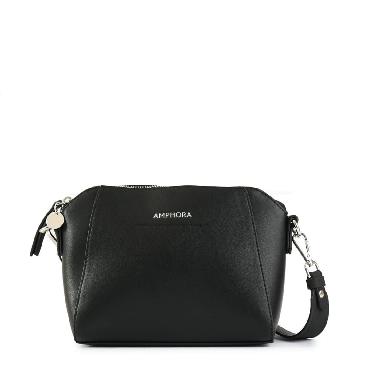 AMPHORA - Cartera bandolera pequeña nour negro