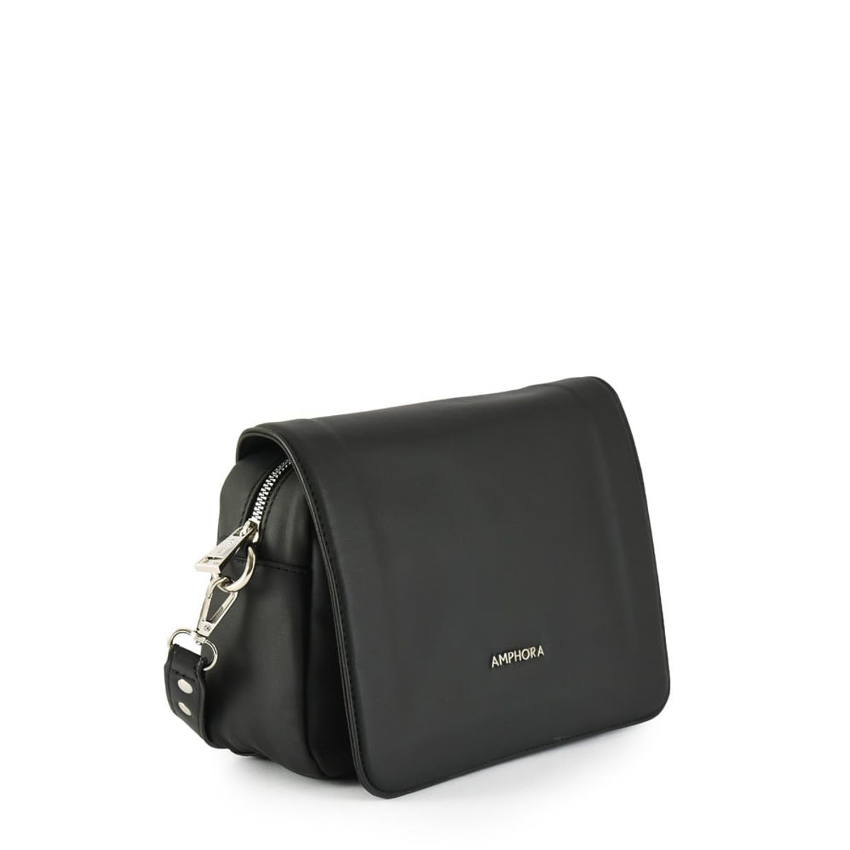 AMPHORA - Cartera bandolera mediana ansel negro