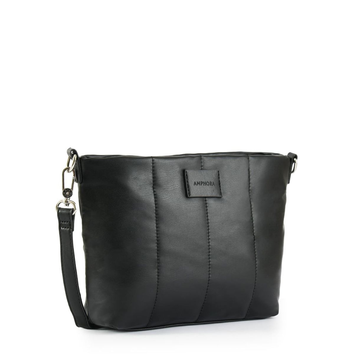 AMPHORA - Cartera bandolera mediana acuaria negro