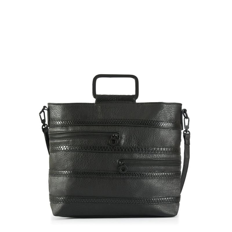 AMPHORA - Cartera dos asas grande hundert negro