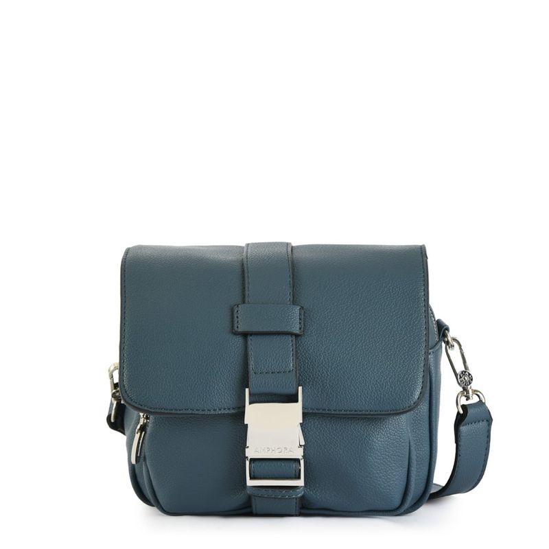AMPHORA - Cartera bandolera pequeña faure denim