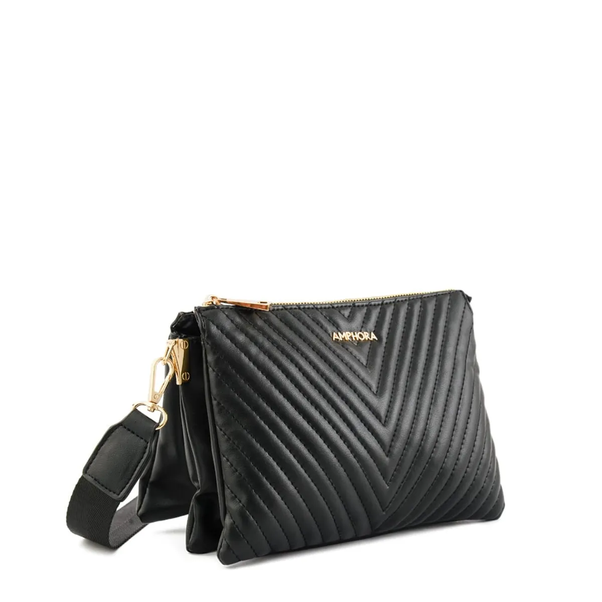 AMPHORA - Cartera bandolera pariz pequeña negro