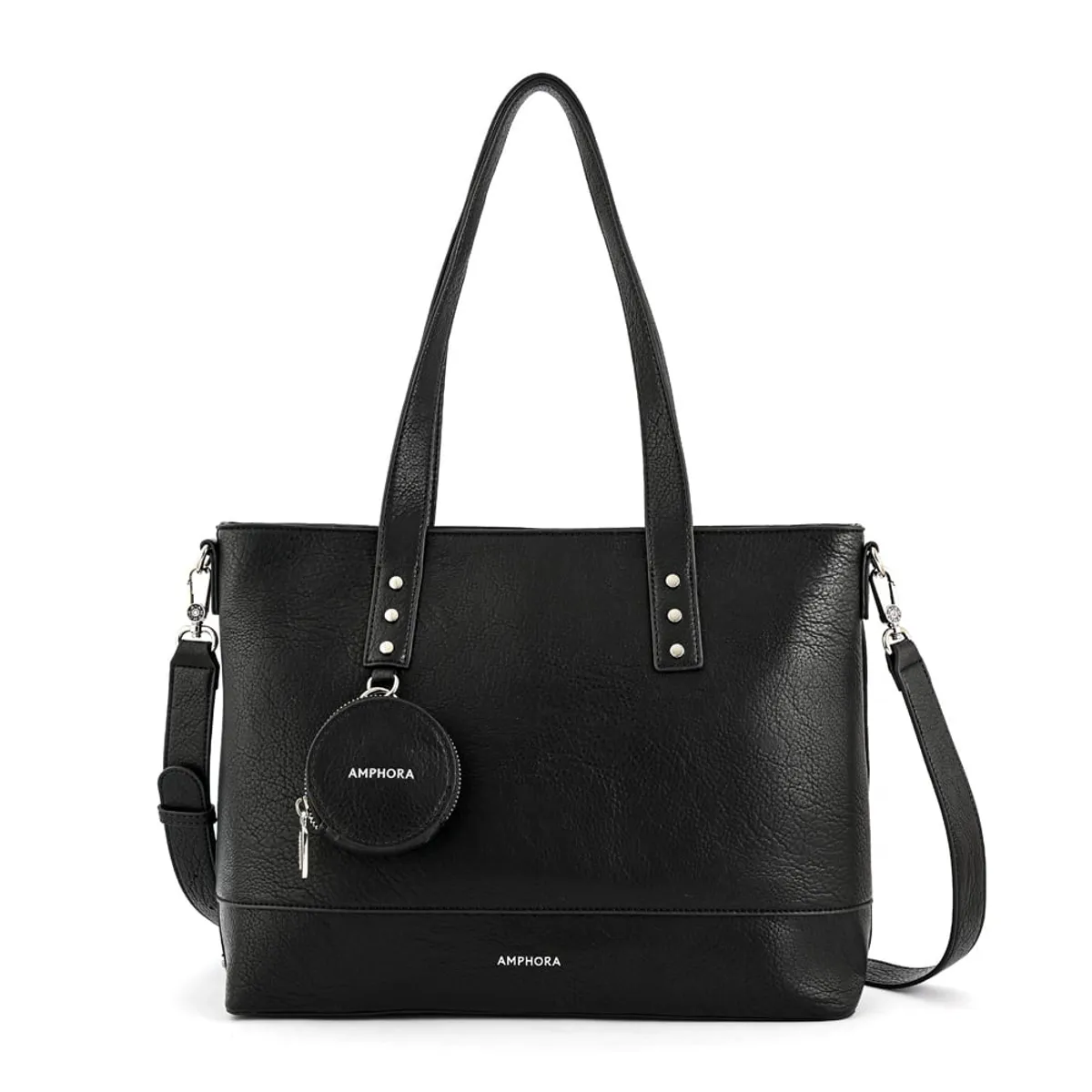 AMPHORA - Cartera tote porta notebook meyer grande negro