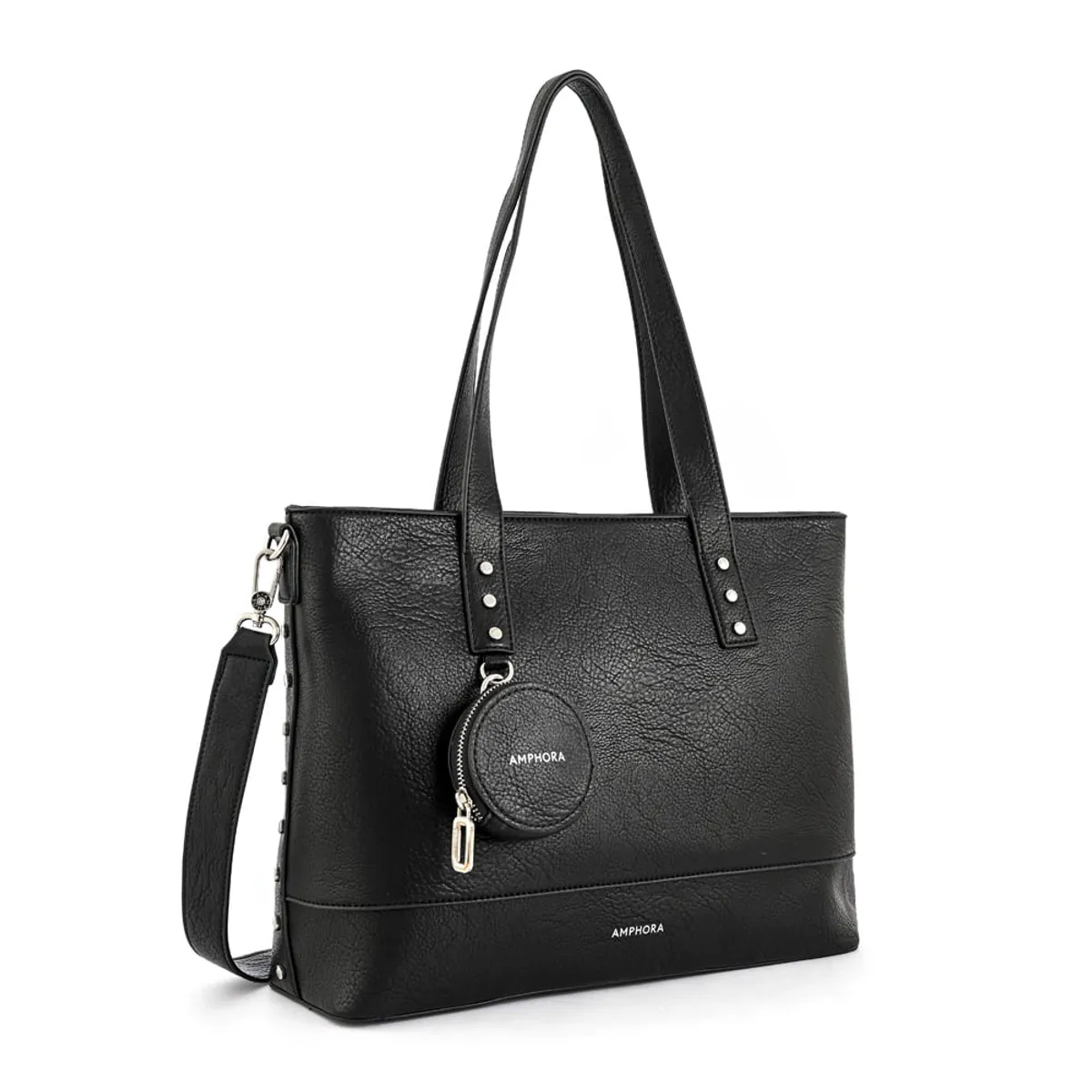 AMPHORA - Cartera tote porta notebook meyer grande negro
