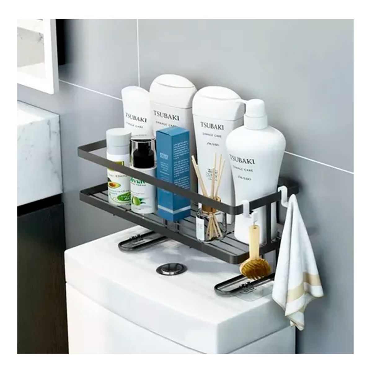 GENERICO - Estante De Baño Organizador Repisa Para Inodoro Metálico