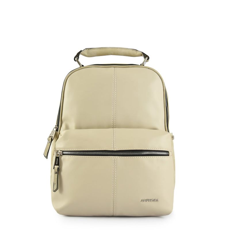 AMPHORA - Mochila Grande Frolora Taupe
