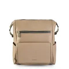 AMPHORA - Mochila Mediana Coppola Taupe Oscuro