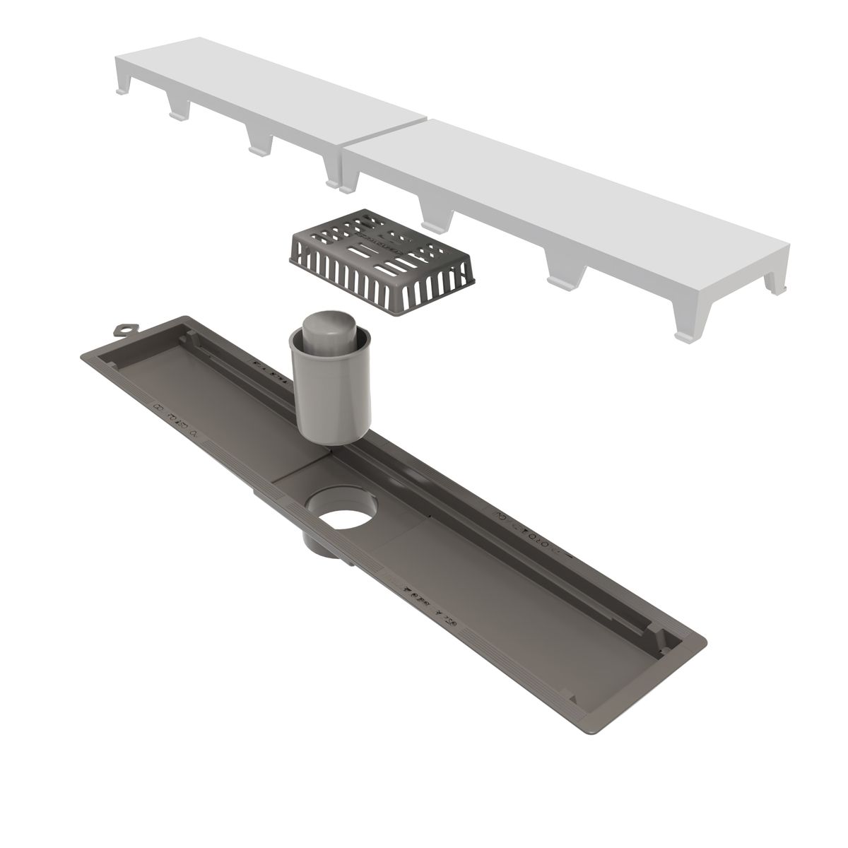 VERONA - Desague Dren Ducha Baño 50cm Blanco