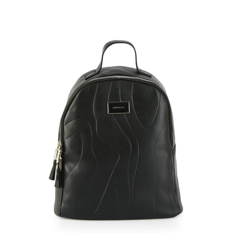 AMPHORA - Mochila Mediana Benoit Negro