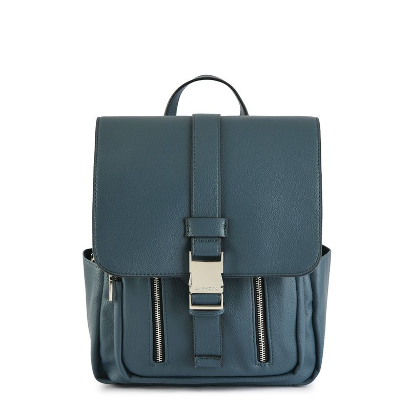 AMPHORA - Mochila Con Tapa Mediana Faure Denim