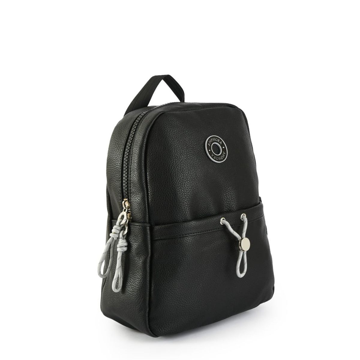 AMPHORA - Mochila Mediana Roudy Negro