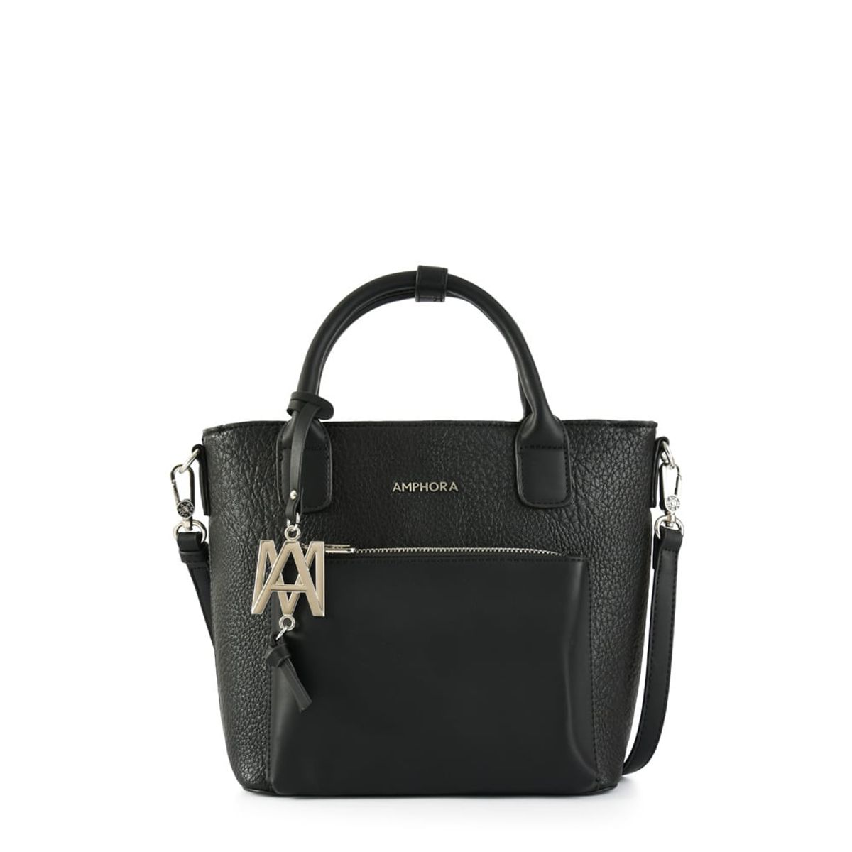 AMPHORA - Cartera bandolera pequeña kennedy negro