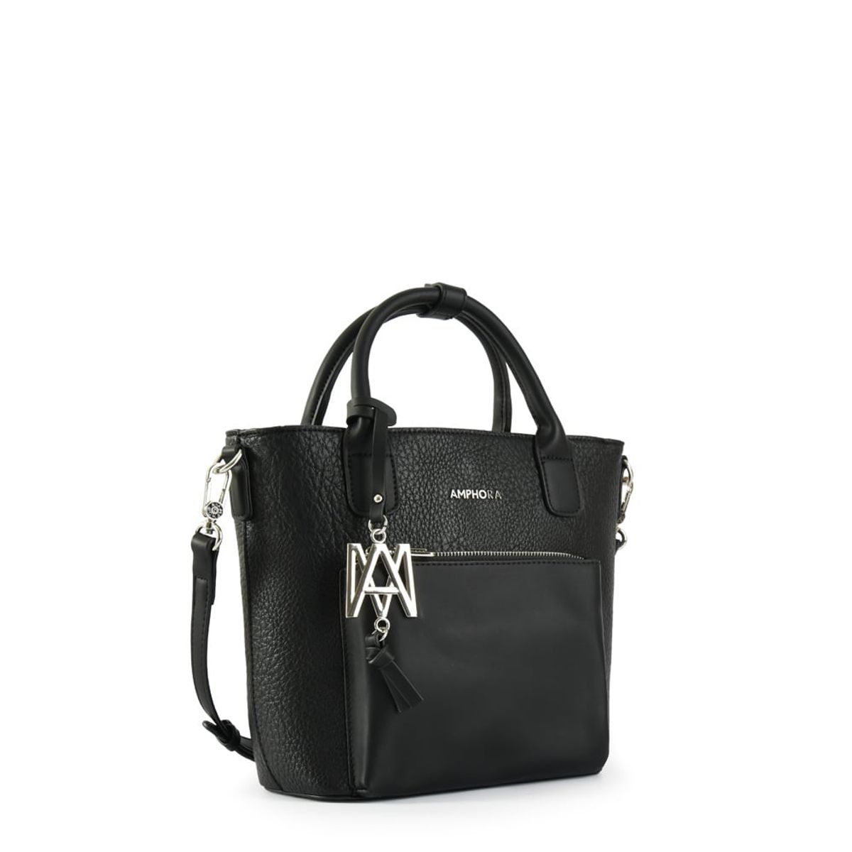 AMPHORA - Cartera bandolera pequeña kennedy negro