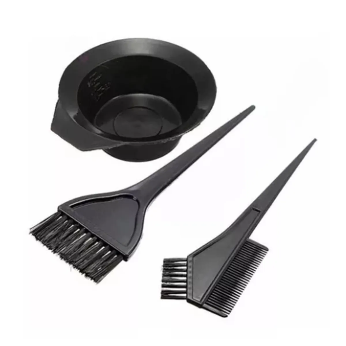 GENERICO - Pocillo + Cepillos Peluquería Para Tintura Teñido Pelo