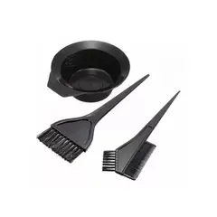 GENERICO - Pocillo + Cepillos Peluquería Para Tintura Teñido Pelo