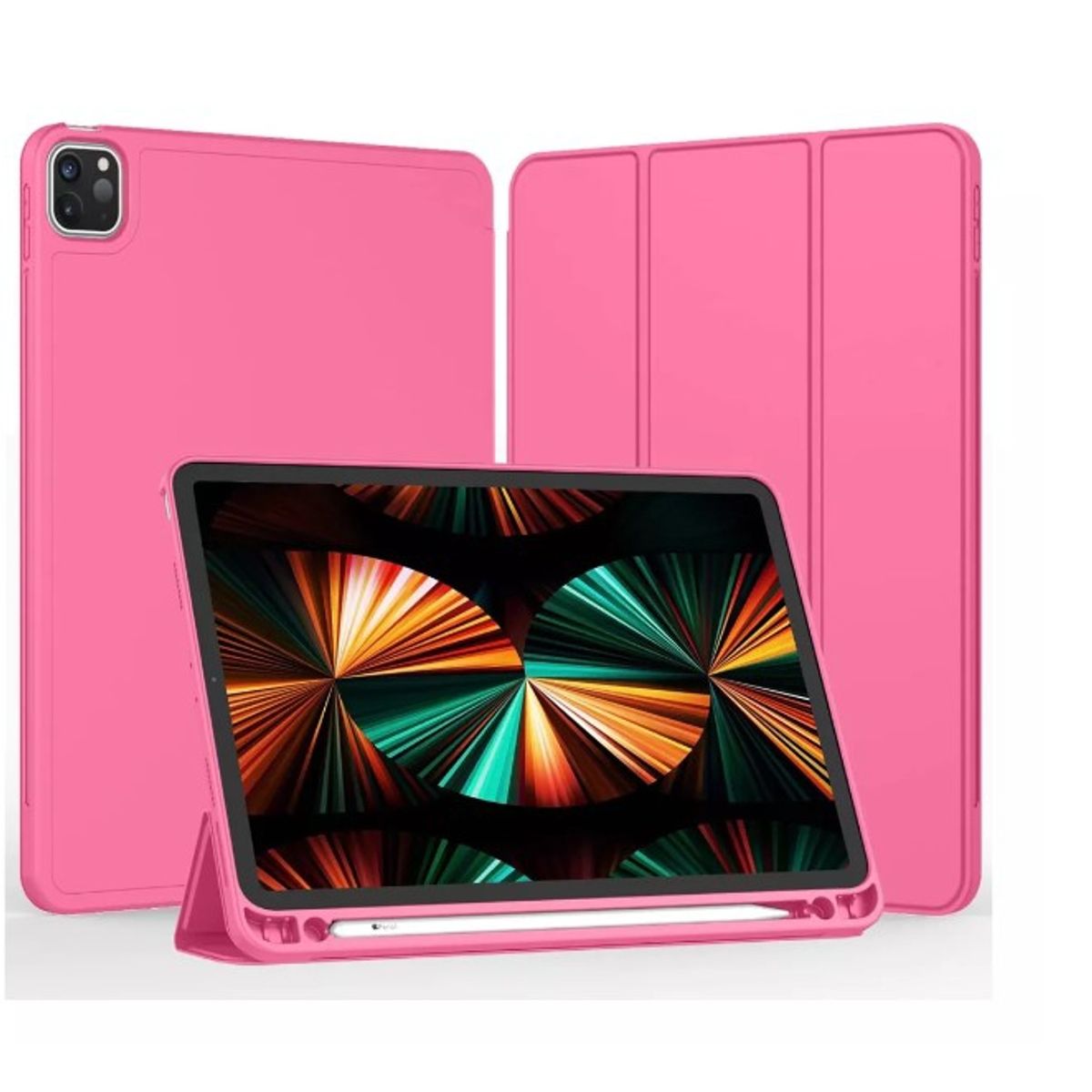 GENERICO - Carcasa Funda Smart Cover Para iPad 12.9 (pro) Color Fucsia