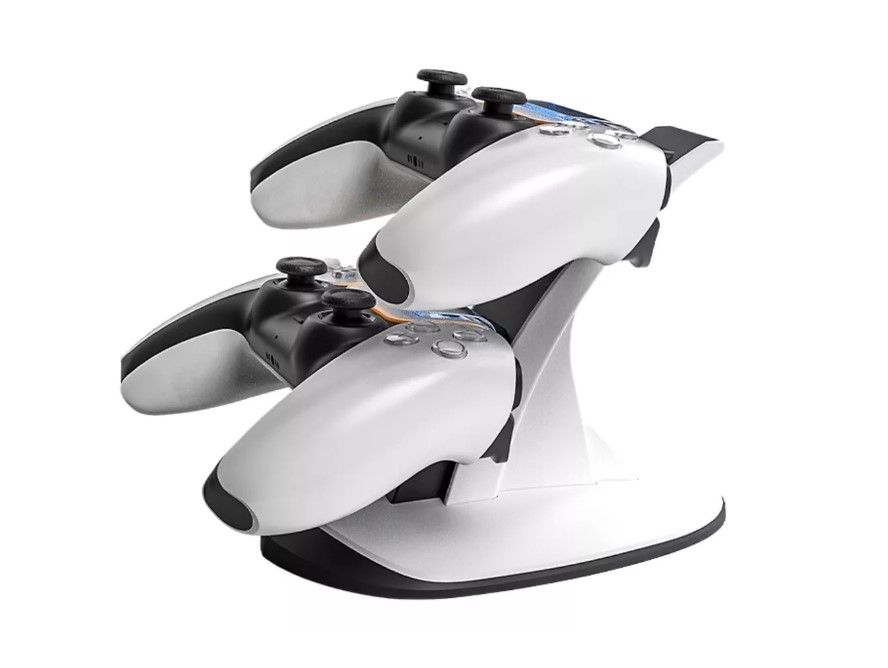GENERICO Base Cargador Doble Estación De Carga Para Joystick Ps5