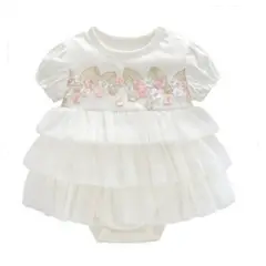 GENERICO - VESTIDO BEBÉ NIÑA ALGODÓN BAUTIZO PEQUEÑA LUZ