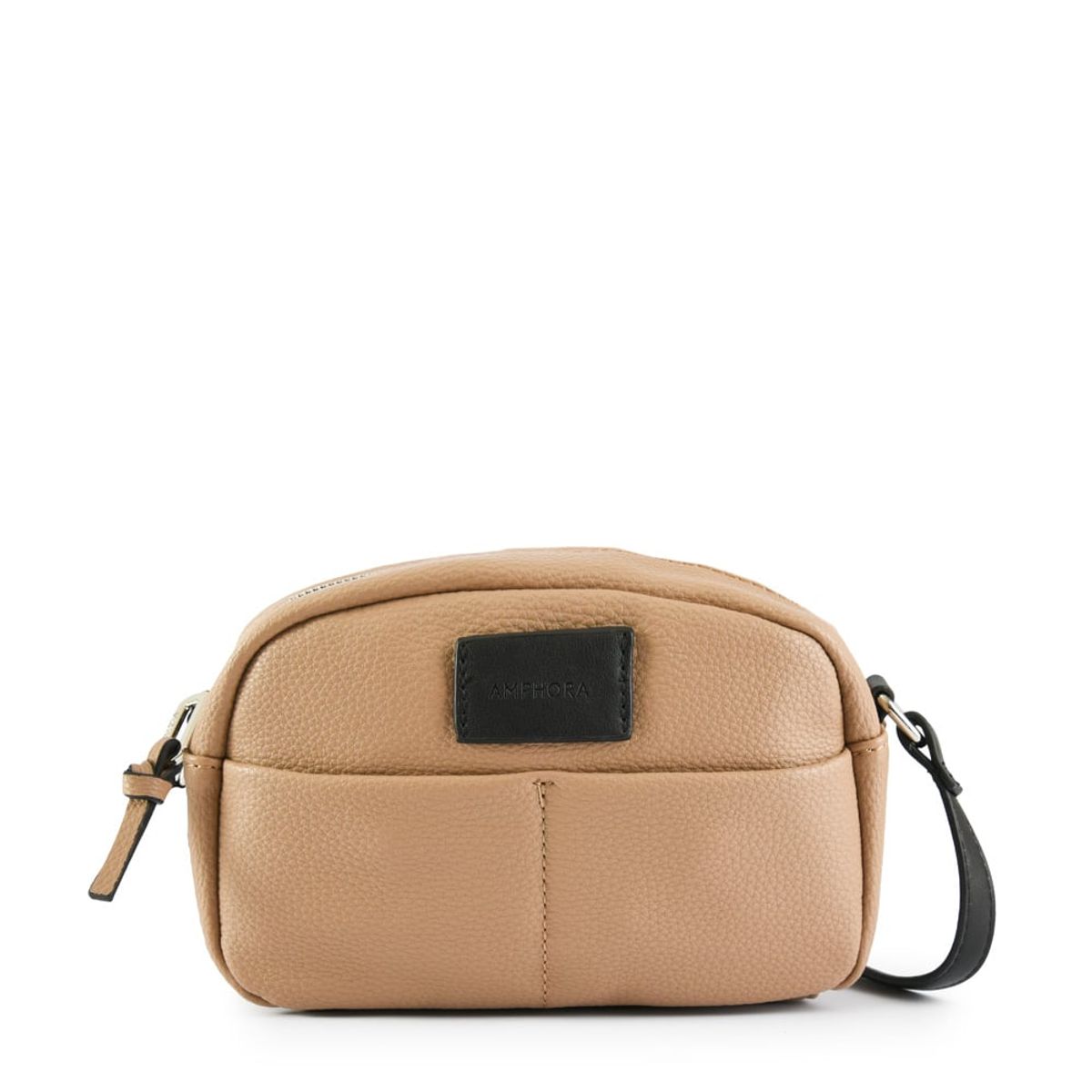AMPHORA - Cartera bandolera mediana eureka beige oscuro