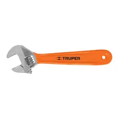 TRUPER - Llave Ajustable Francesa 8 PuLG. Cromada Mango De Pvc