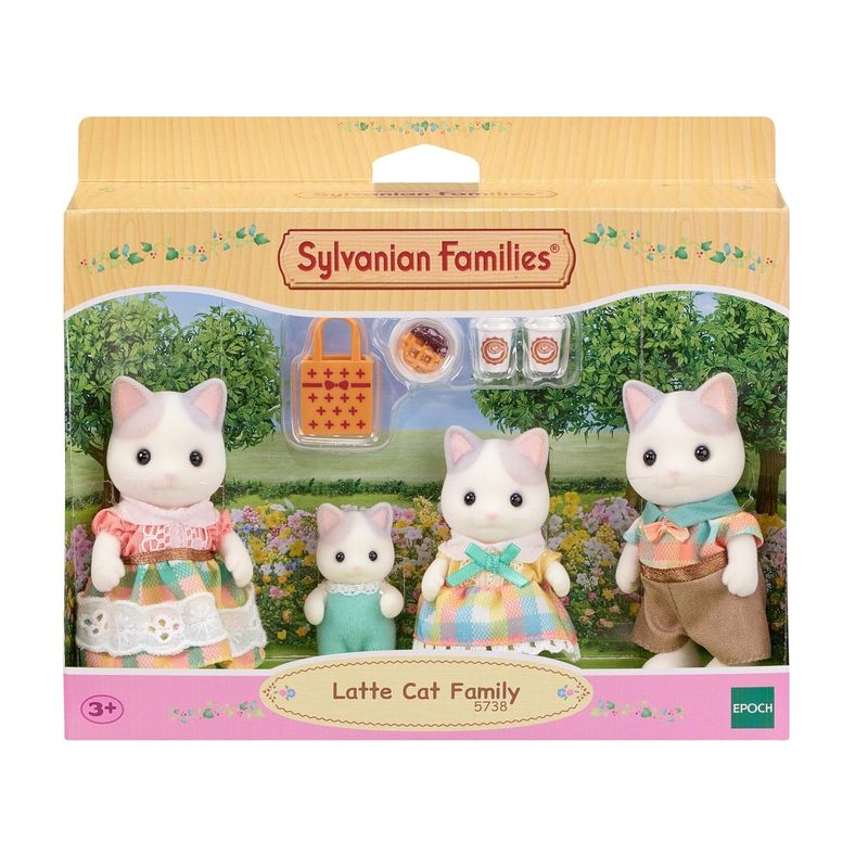 SYLVANIAN FAMILIES - The Latte Cat Family Gatos 5738 Sylvanian Families Juguete