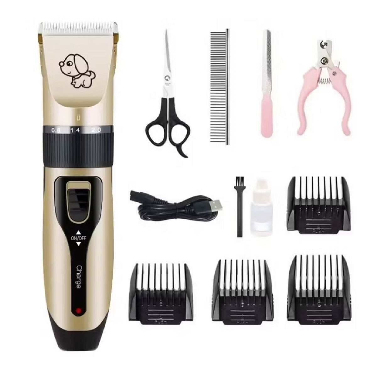 GENERICO - Maquina Corta Pelo Perros Cortadora Usb Accesorios