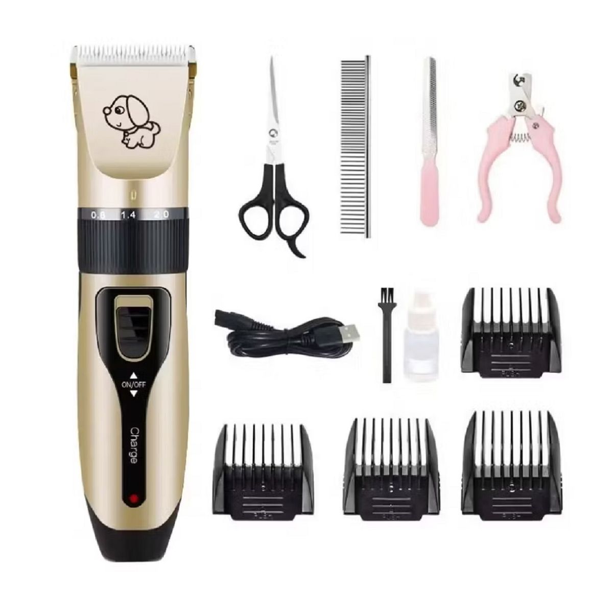 GENERICO - Maquina Corta Pelo Perros Cortadora Usb Accesorios