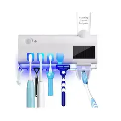 GENERICO - Dispensador Pasta Crema Dental Portacepillo Esterilizador Uv