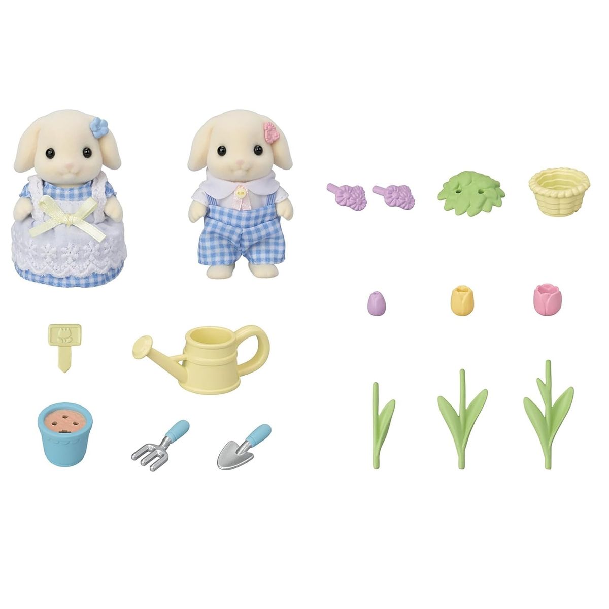 SYLVANIAN FAMILIES - Flora Rabbit Sister & Brother 5736 Sylvanian Families
