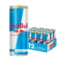 RED BULL - Bebida Energética Pack 12 Latas Sin Azúcar 250Ml