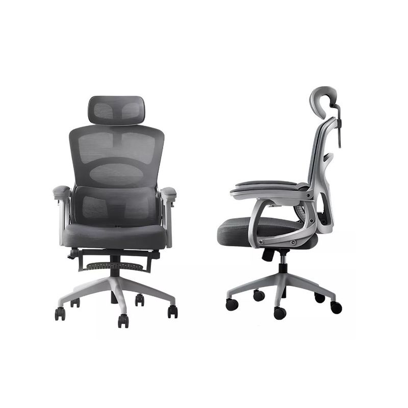 GENERICO - Silla De Oficina Ergonómica Con Reposapiernas Y Reclinable