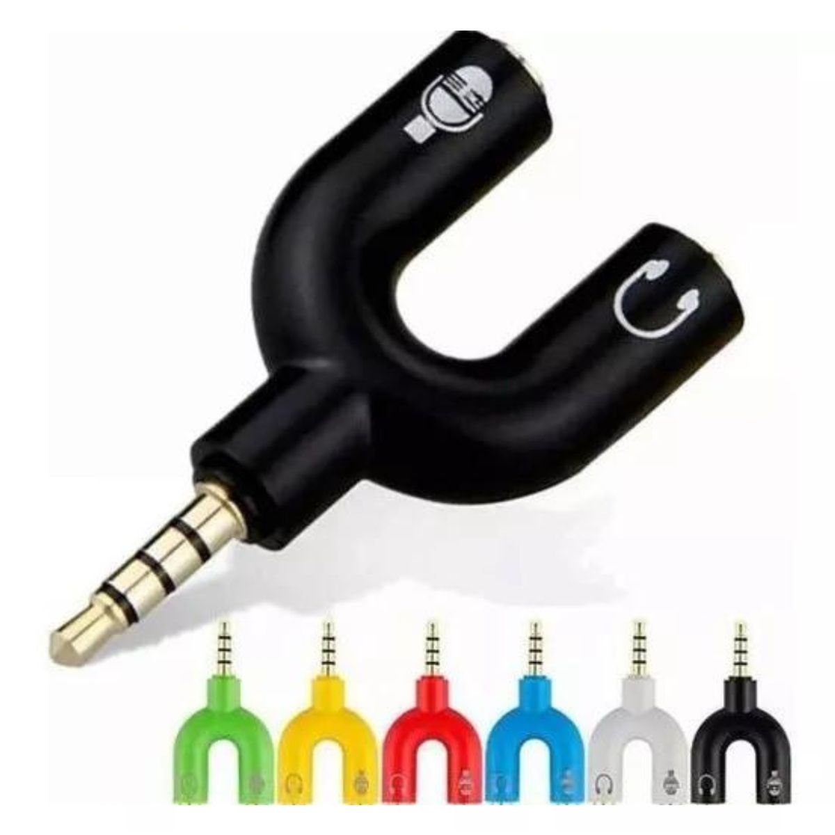 GENERICO - Splitter 35mm Adaptador Audio Separa Microfono Audifono Pc