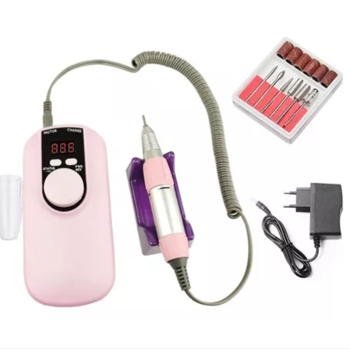 GENERICO - Torno Inalámbrico 30000 Rpm rosado