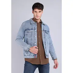 SOVIET - Chaqueta Denim con Sherpa Hombre