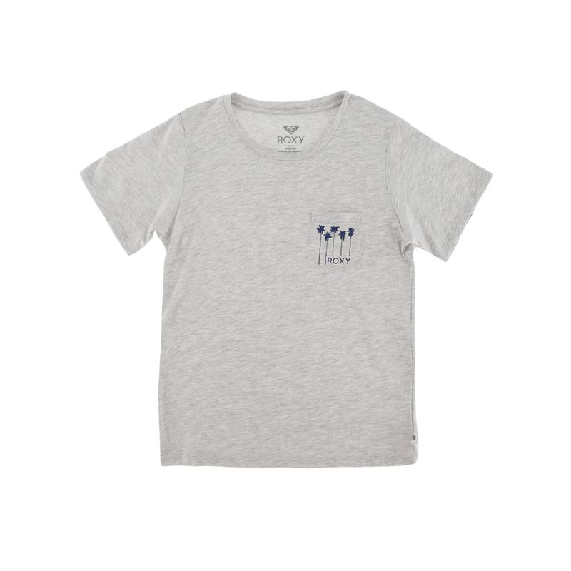 ROXY - Polera Roxy Basic Melange Girls (10-16 años) Niña Gris