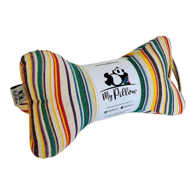 MY PILLOW - Cojín  Almohada My Pillow Aguayo Líneas Arena