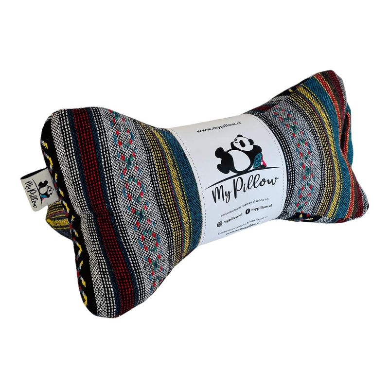 MY PILLOW - Cojín  Almohada My Pillow Aguayo Franjas Gris