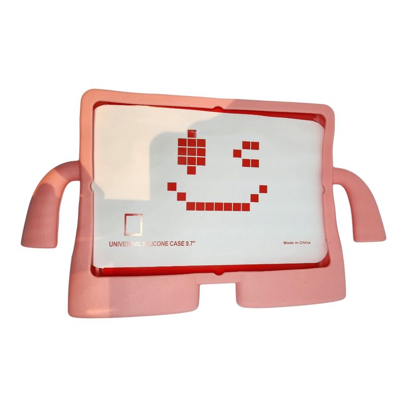 GENERICO - Funda Universal De Silicona Para Tablet 9.7 pulgada Rosa claro